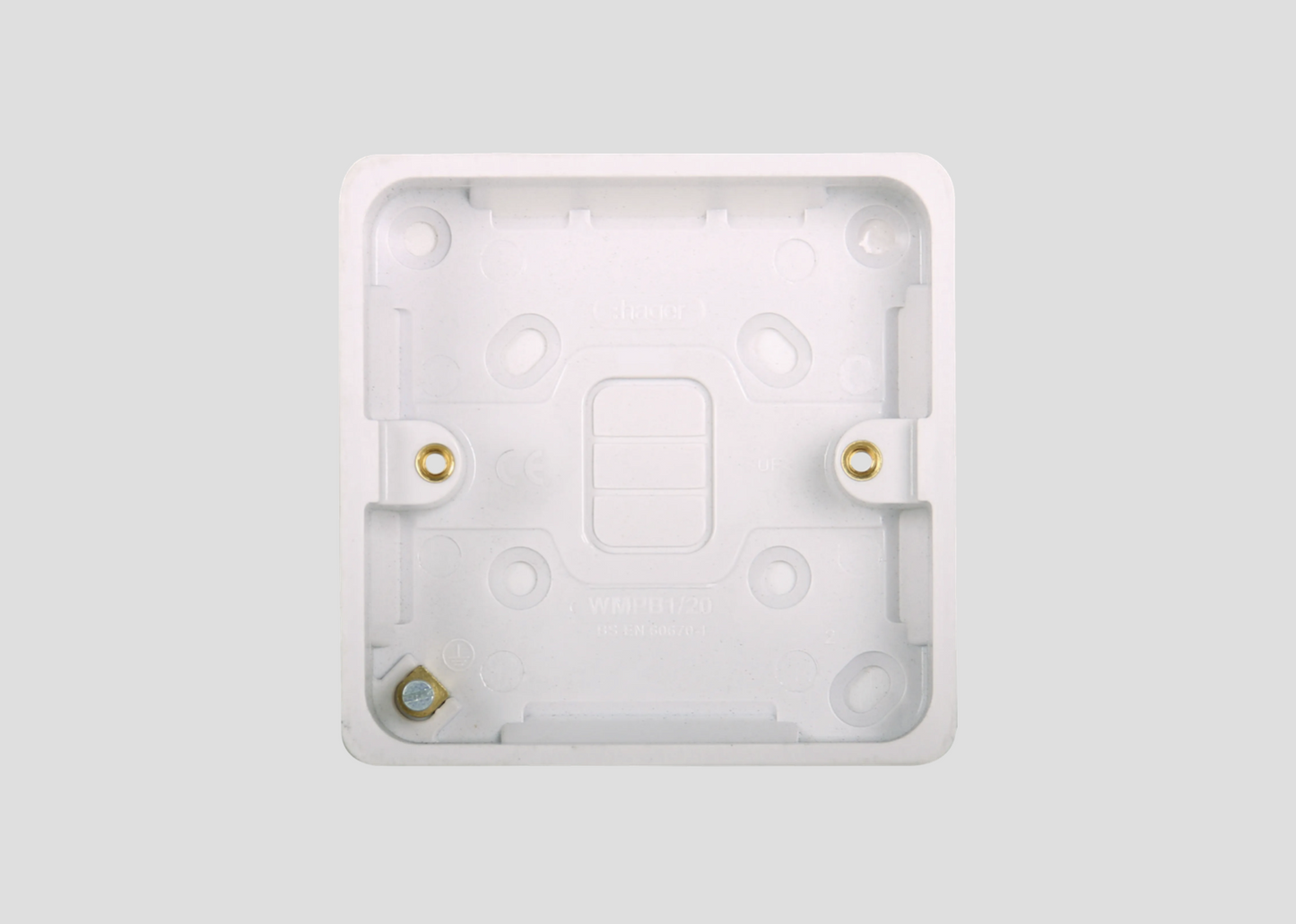 Hager Sollysta 1 gang back box, standard depth (28mm deep)