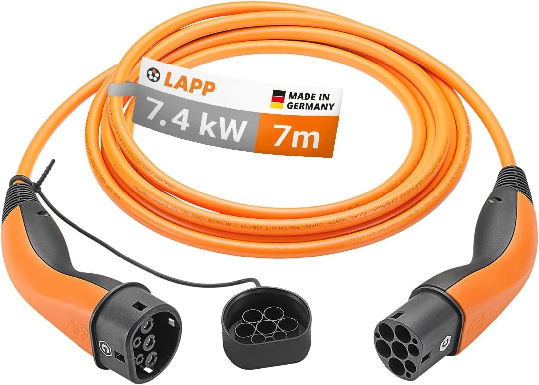 Standard charging cable 7m (single phase)