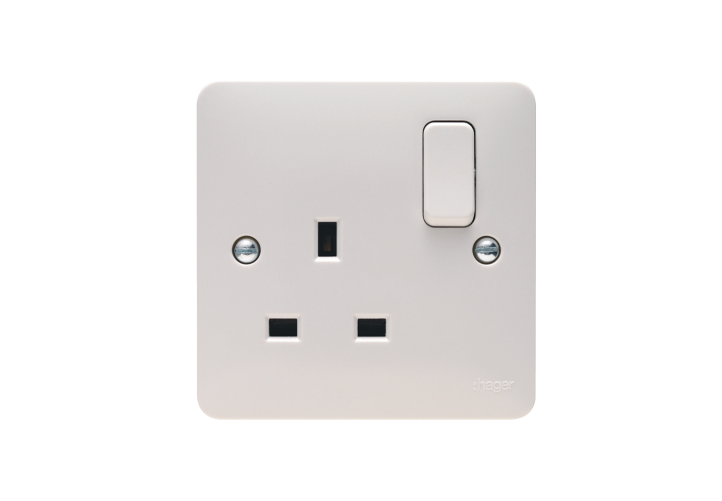 Hager Sollysta 13A switched socket for EV